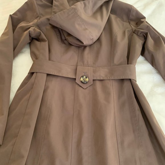 London Fog Brown Trench Coat with Detachable Hood Size S - Picture 13 of 16